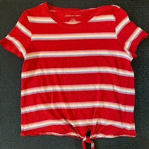 Red stripped shirt